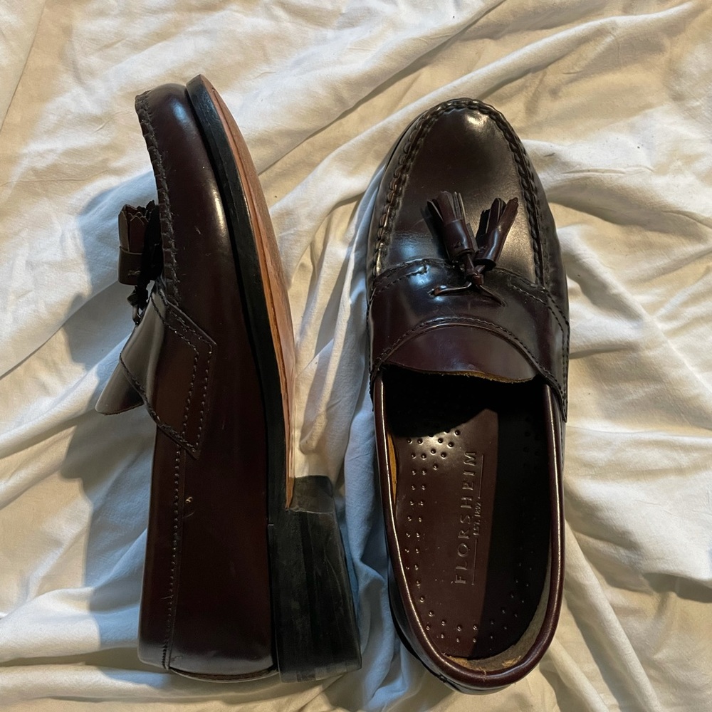 vintage brown loafers